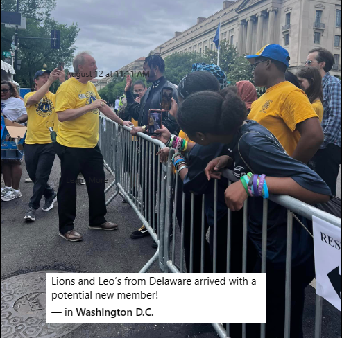 Brian with Lions from Delaware